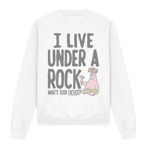 SpongeBob SquarePants Unisex Adult Under A Rock Sweatshirt