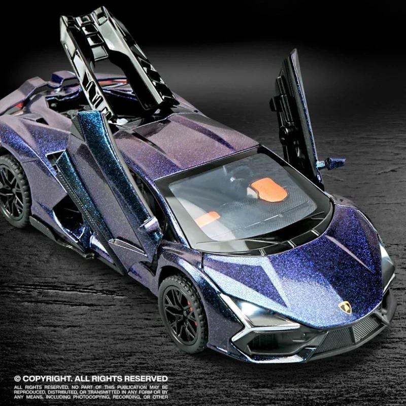 ABAC1 1:32 Revuelto Sports Car Alloy Model Diecast Metal Miniature Model Car Sound Light Children Toy Car Vehicles GIfts
