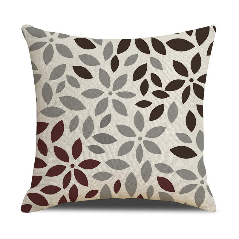 

Дом Перо Геометрический Абстрактный Лен Наволочка для Подушки Диван Кровать Подушка Наволочка Linen 45 * 45cm