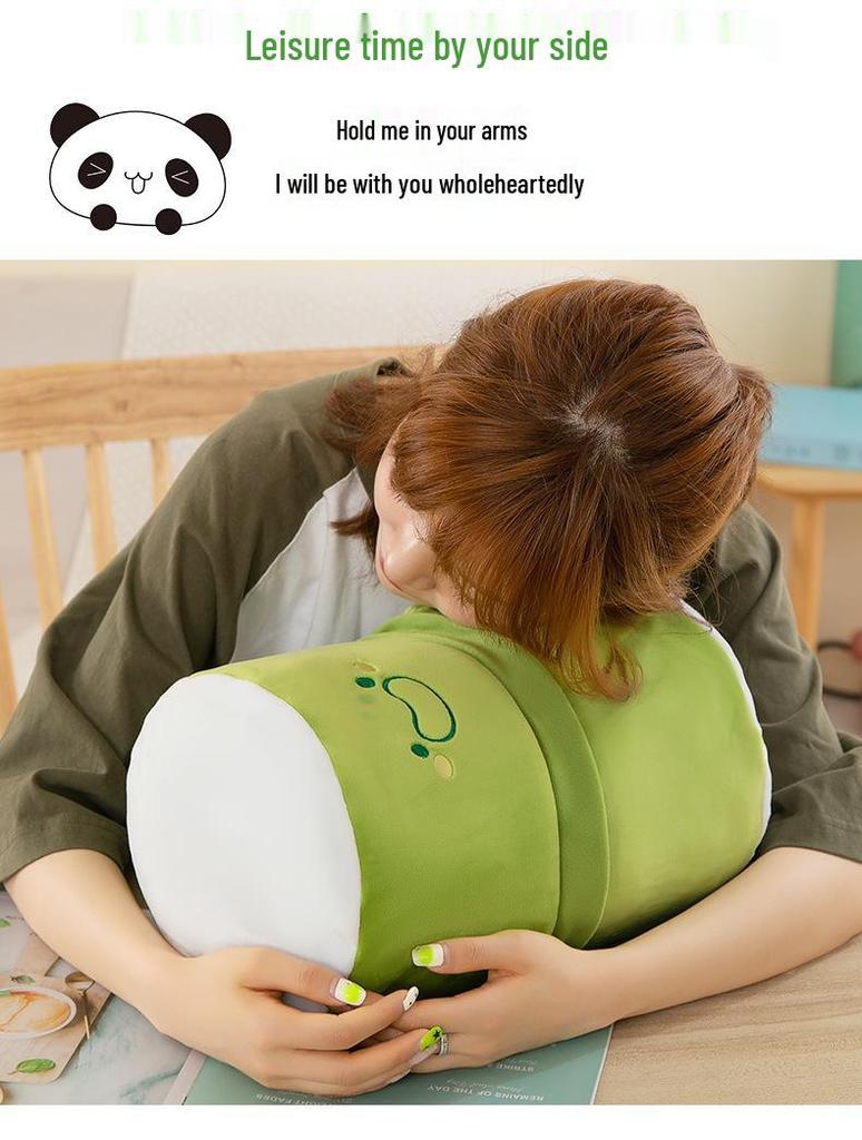 Bamboo Panda Plush Toy: Cute Floral Stuffed Animal Sleep Companion & Cloth Doll - Ideal Children's Birthday Gift for Girls