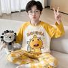 Boys Cotton Pajama Set Long Sleeve Thin Winter Sleepwear Kids 8 Years Cartoon Print Comfortable Home Wear