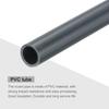 uxcell PVC Rigid Round Pipe, 7mm Inner Diameter, 9mm Outer Diameter, 8" Length, Dark Gray, High Durability, for Water Pipes, Crafts, Cable Sleeves