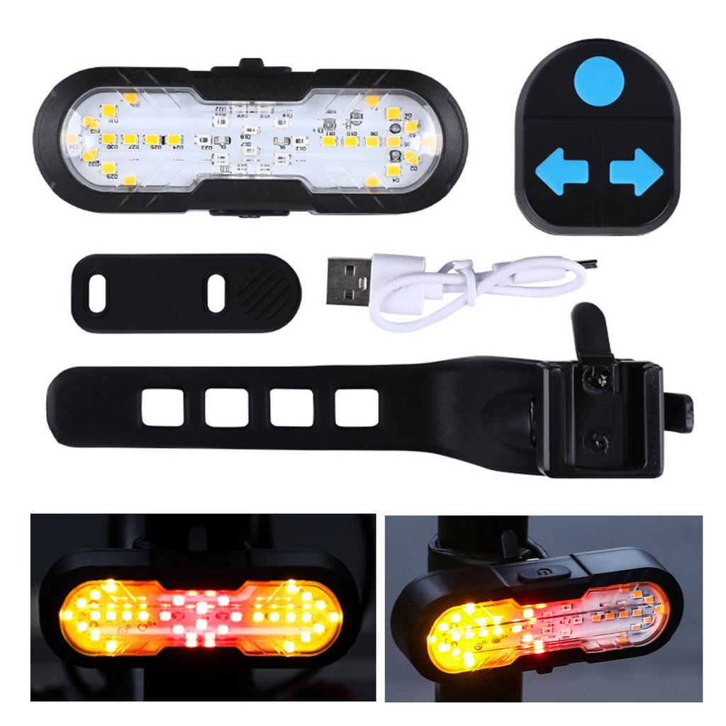 Waterproofs Bike Rear Cycling Light Wirelesses Remotes Control Bicycles Taillight USB Rechargeables Bike Tail Light