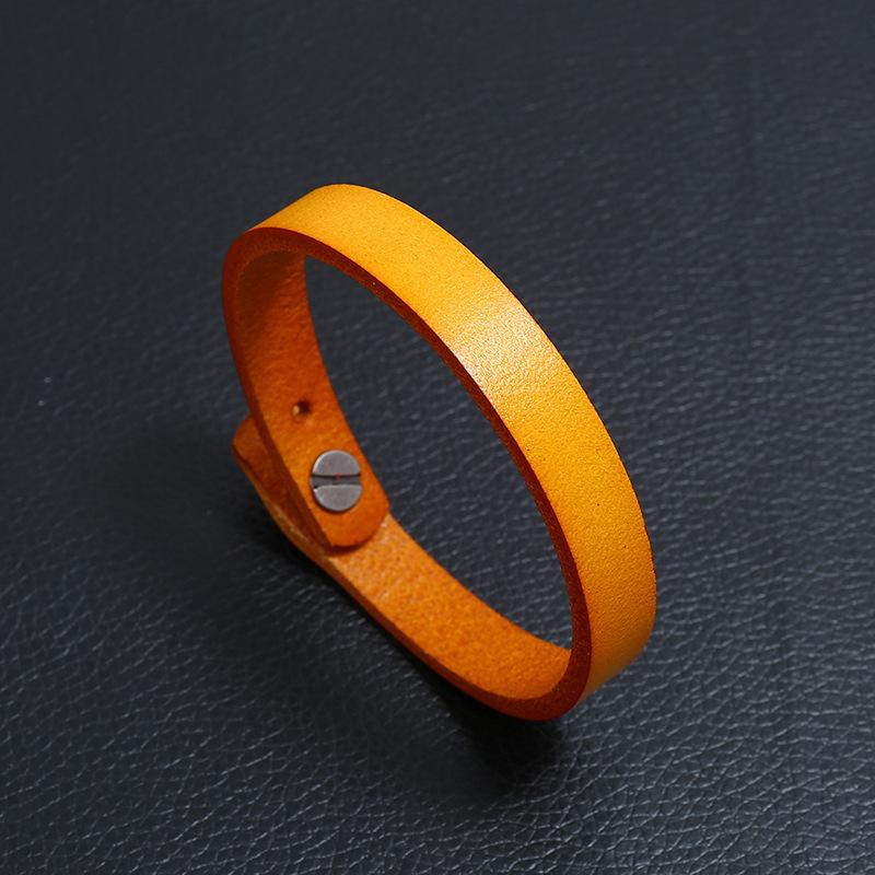 Retro Ethnischer Stil Handgefertigt Echtes Leder Armband Rindsleder Armband Herren Internetberühmt Personalisiert Vielseitig Luxus Schmuck