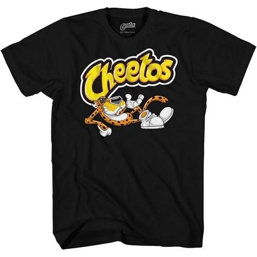 Cheetos Unisex Adult Shiny Logo T-Shirt S noir