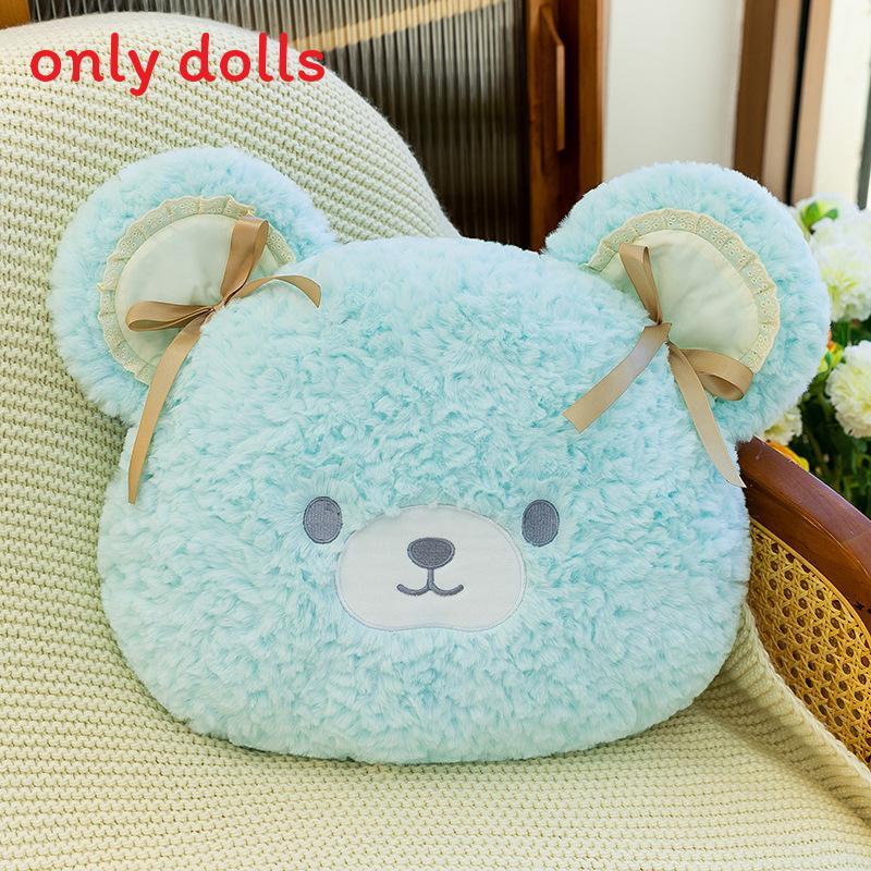 

Plush Rilakkuma Pillow With Soft Short Plush Material For Girls And Boys Bedside Decor синий