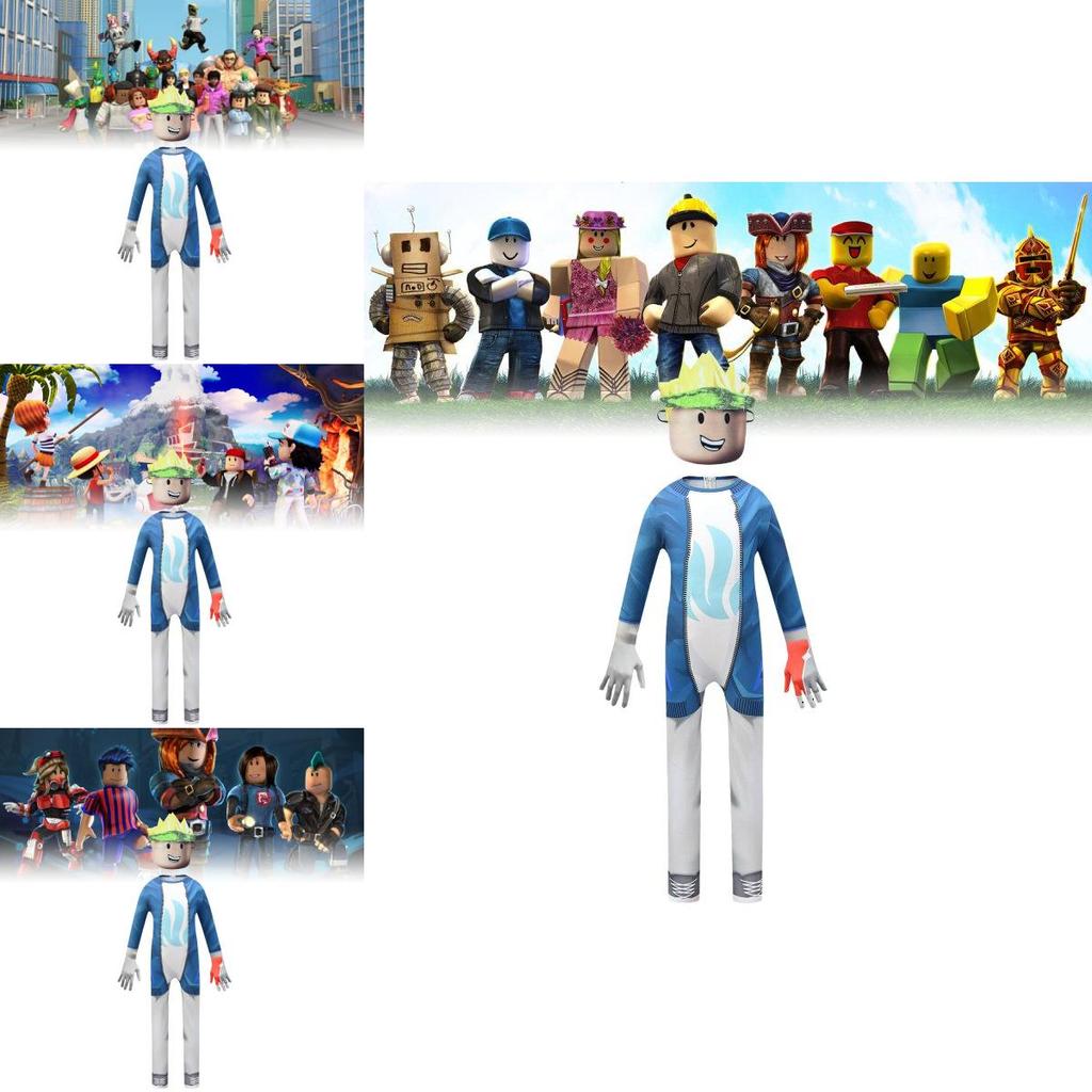 Trendy Pocket Devs Roblox Kids Jumpsuit Soft Fabric Ideal For Halloween And Cosplay Costumes