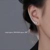 Elegant High-End Cross Ear Cuffs: Stylish Long Ear Studs for a Unique Look with Seven Wearable Styles