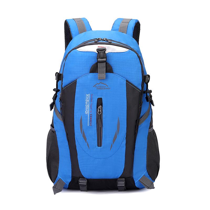 Adjustable Trekking Poles & Large Capacity Hiking Backpack with Waist Support, Multifunctional for Outdoor Camping and Mountaineering.