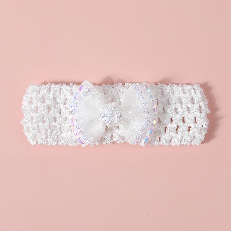 

Повязка на голову для малышки, эластичная, с бантом