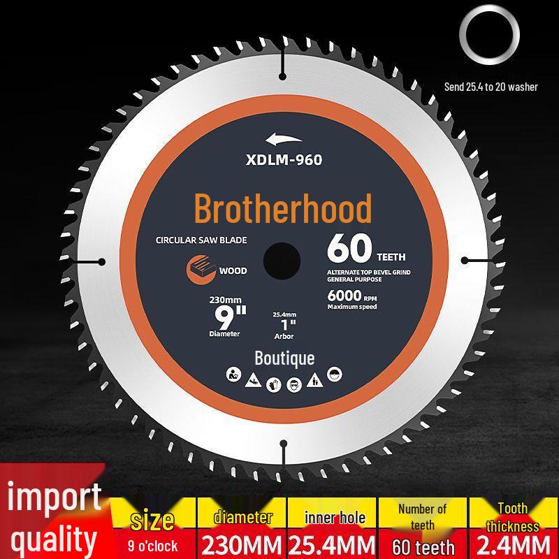 Imported Hard Alloy Circular Saw Blade for Wood and Table Saws