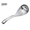 Compact Garlic Ginger Mincer Stainless Steel Slotted Spoon with Bottle Opener & Grater, Fine Tooth Grater Manual Grinder for Puree Paste, Rust-Proof
