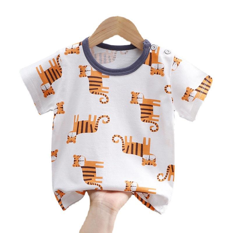 Neue kinder kurzarm T-shirt baumwolle mädchen sommer baby baby sommer kinder jungen top