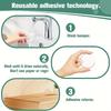 Round Transparent Soft Silicone Non-slip Door Stopper Muffler Wall Protector Self-adhesive Door Handles Bumper Protective Plug