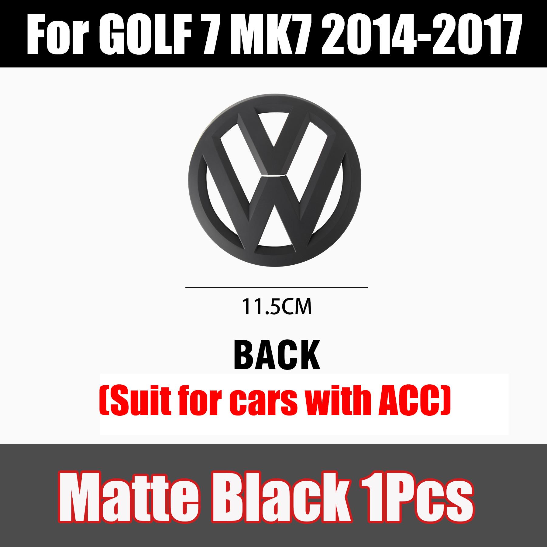 

Car Front Radiator Grille Logo Decoration Cover Trunk Lid Badge Sticker Decal For Volkswagen VW Golf 7 MK7 2014 2015 2016 2017 Golf 7 MK7 2014-2017