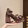 Fashion Mary Jane Shoes Sweet Round Toe Trifle Sole Shoes for Women