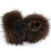 Winter Raccoon Fur Cuffs Women Fashion Fur Arm Warmer Natural Fur Wristband Female Warm Fur Sleeve Decort Plush Fur Bracelet