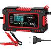 Voltage Temperature Detection 12V 6A Car Battery Charger Multiple Protection Digital LCD Display For Car SUV Motorcycle Truck Intelligent Pulse Repair