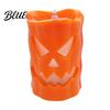 Haunted House Decoration Light Flameless Halloween Candle with LED Light Ghost Face Pumpkin Skull Design Outdoor Safe Battery Operated Indoor