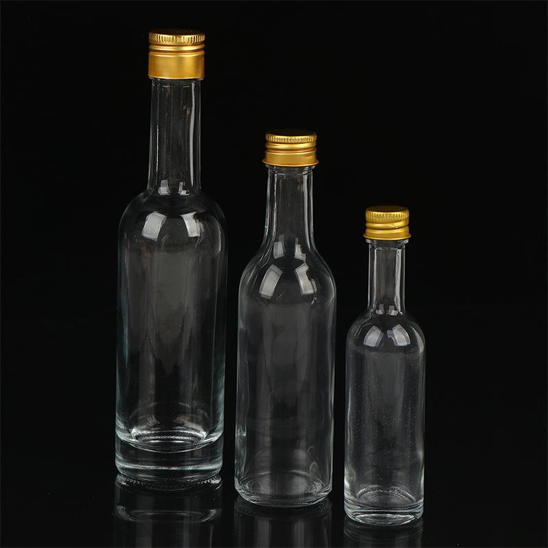 1Pc 50/100/150Ml Transparent Empty Whisky Glass Liquor Bottle For Alcohol Wedding Gifts Wine Mini Container Storage Favour
