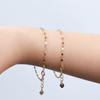 18K Gold Bracelet, 1-pun-1-line Dragonfly Chain