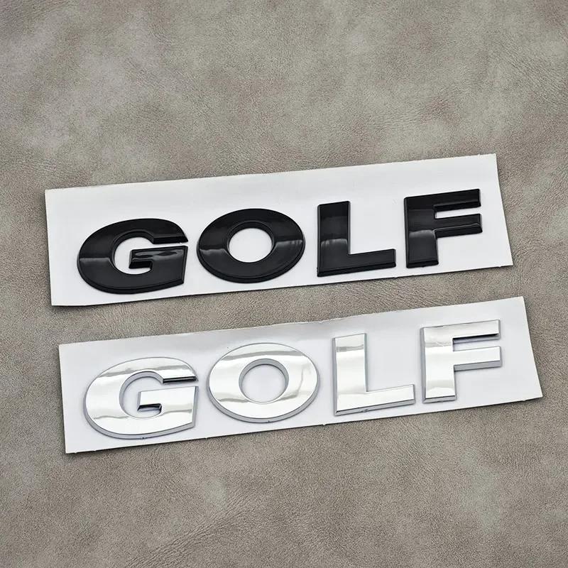 2026 Hot For VW VOLKSWAGEN VW 3D ABS Chrome Black Logo GOLF Emblem Letters Sticker Car Rear Trunk Badge For Volkswagen Golf 4 5 