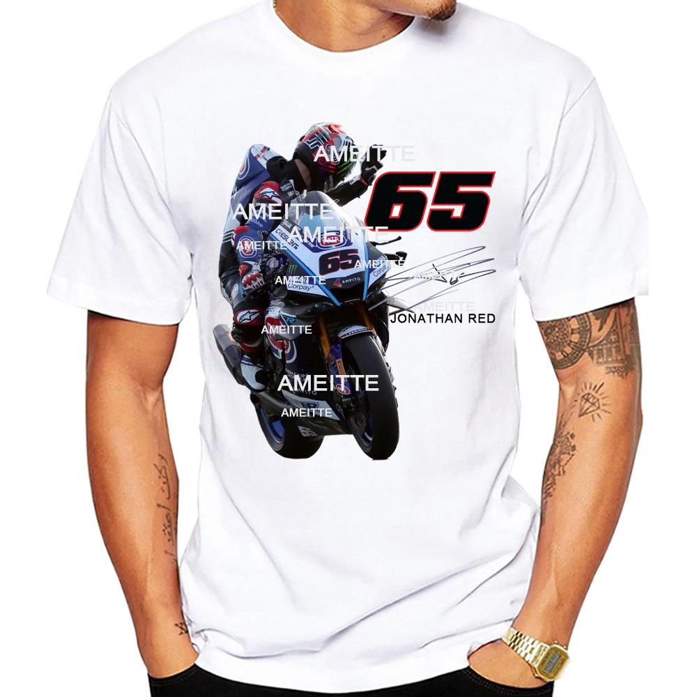 Jonathan Rea 65 Gp Racing Ymha Superbike Legend Tshirt Unisex Short Sleeve Boy Adventure Sport White Tops Motorcycle Rider Tees