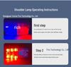 LED Red Blue Flashing Shoulder Light for Security Patrol