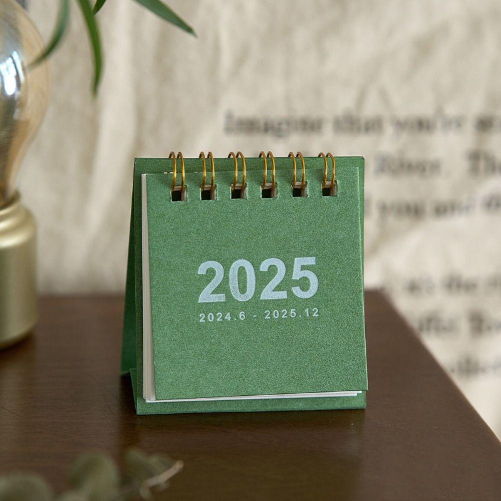 Home Decoration Mini Calendar Thick Paper Desktop Decorations 2025 Daily Planner