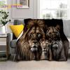 Beast Tiger Lion Leopard Animal Wildlife Cartoon Blanket,Soft Throw Blanket for Home Bedroom Bed Sofa Picnic Cover Blanket Kids