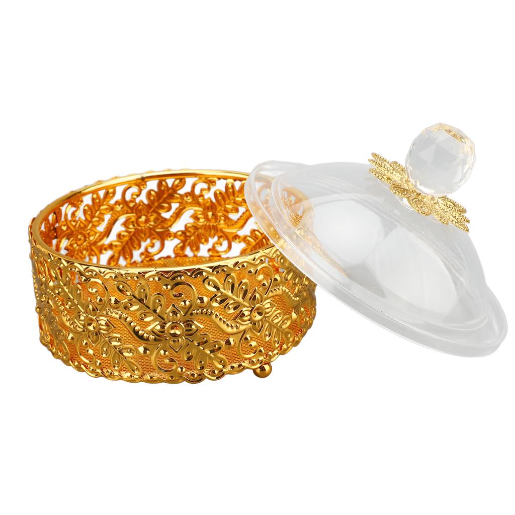 Decorative Jar Box Retro European Style Acrylic Mini Small Candy Jar for Jewelry Gift Round Shape