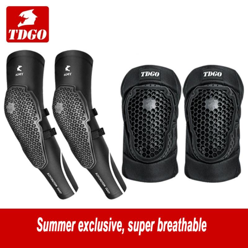 High Elastic Breathable Motorcycle Gloves & Elbow Guards with UV Sun Protection Anti-Slip Ice Silk for Enduro Motocross Sports