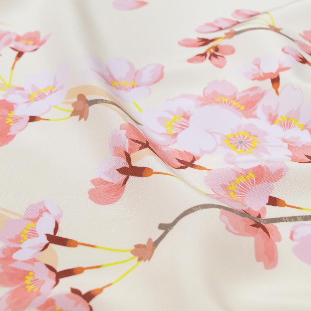 Asakura Dyeing Cloth Super Furoshiki Nagare Plain Weave Flowing Water Cherry Blossom Water-Repellent (wrapping cloth)