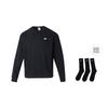 Men's Sweatshirt Nike Sports Life Collection NK CLUB FT OVERSIZED CREW Sweatshirt Men's Black