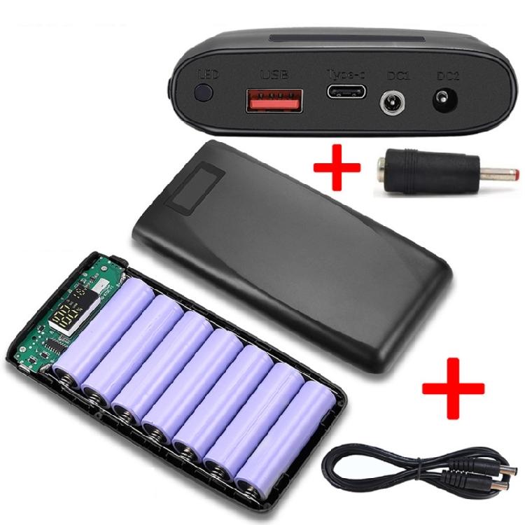 Battery Case Powerbank Universal 18650 With Adjustable 512v Output For Multiple Devices For Travel Gadgets Electronics
