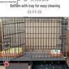 Indoor Pet Cage with Toilet Separation for Small To Medium Dogs and Cats