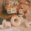 Glitter Christmas Pendant Plastic Christmas Home Decoration  New Year