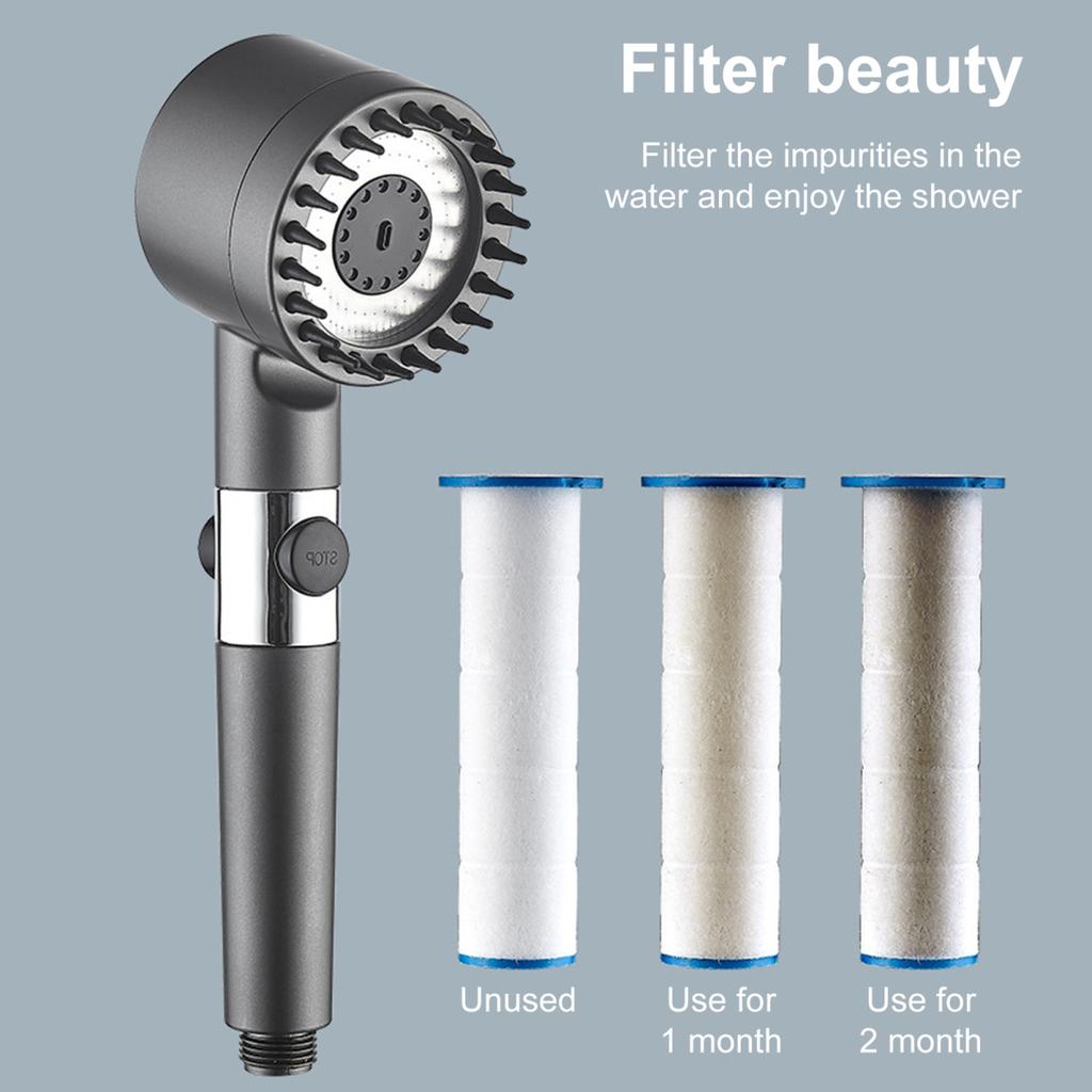 Yousheng 1 Set Cap de Duș Cap de Duș Picături Cap de Duș Filtrat Duș Aspersor Portabil Sistem Avansat de Filtrare Aspersor de Duș