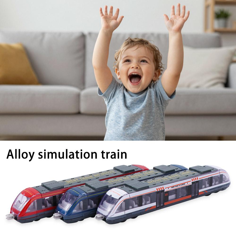 Subway Train Zinc Zinc Alloy Model Zinc Zinc Alloy Diecast Train Toy Simulation Train Toy High Speed Rail Underground