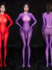 Sm Glossy Smooth Sexy Pouch Elephant Nose Jj Sheath Transparent Full Coverage Bodysuit Women Rompers Hot Sexy Women Yh39
