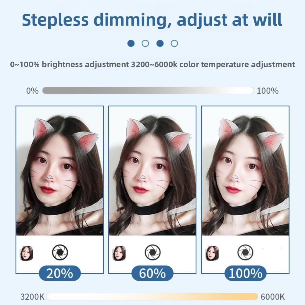 Folding Fill Light Phone Stand Desktop Fill Light Phone Holder  Mobile Accessories