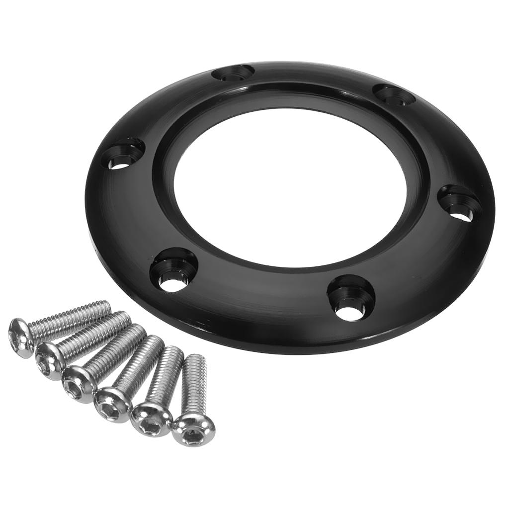 6 Bolts 70mm Stee Wheel Center Black