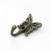 1/5Pc Bronze Wall Hanging Bronze Color Butterfly Hook Retro Style Alloy European Style Single Hook Towel Rack Coat Hanger