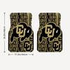 Colorado Buffaloes Black Car Floor Mats Full Coverage All-Season Car Mats, XPE Non-Slip And Wear-Resistant Mats Suitable for SUV Interiors, Textured C