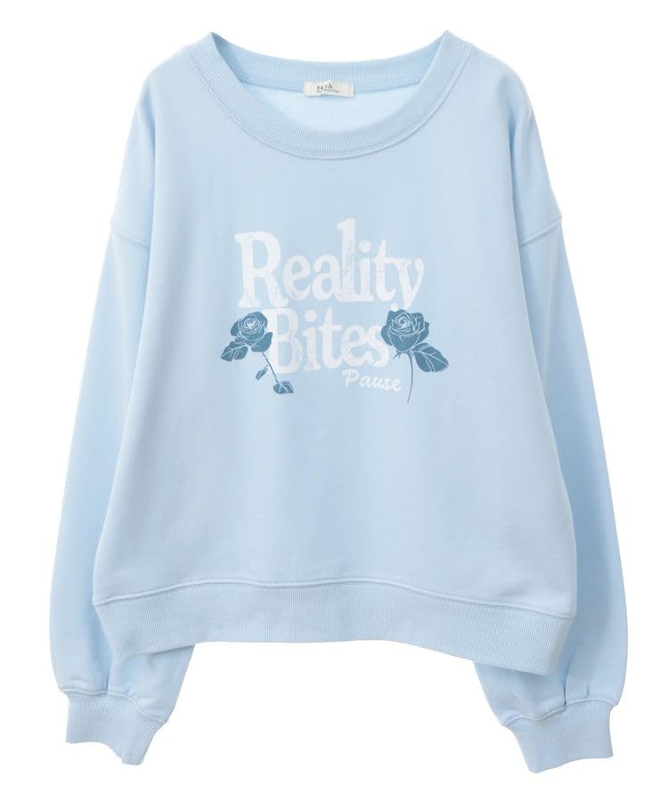 

Music Rose x Logo Graphic Light Blue [Earth & Ecology] Women s Sweatshirt,