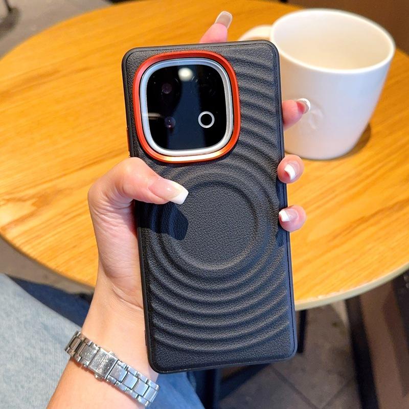 Applicable iQOOZ11turbopro Ripple Pattern Mobile Phone Case iQOOZ10turbo Magnetic Case iQOO15R Hard Case