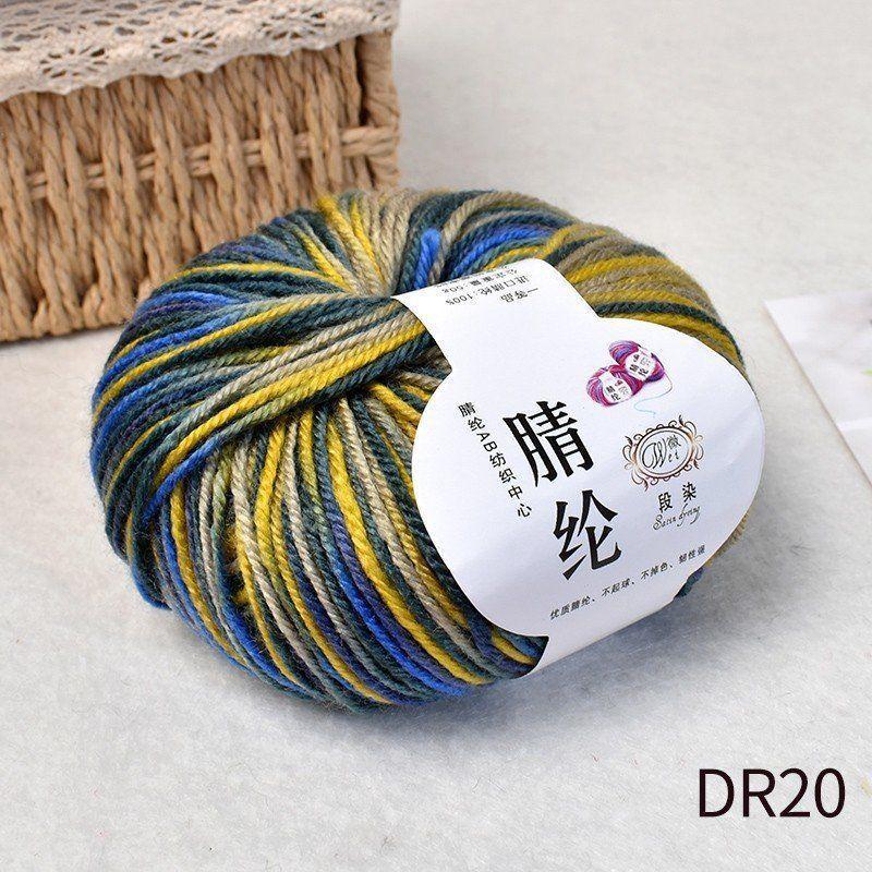 Scarf Thread, Wiring, Table Tennis Yarn, Doudou Thread, Dotted Yarn, Hand-Woven Colored Ball Doudou Wool, Stick Needle Thread
