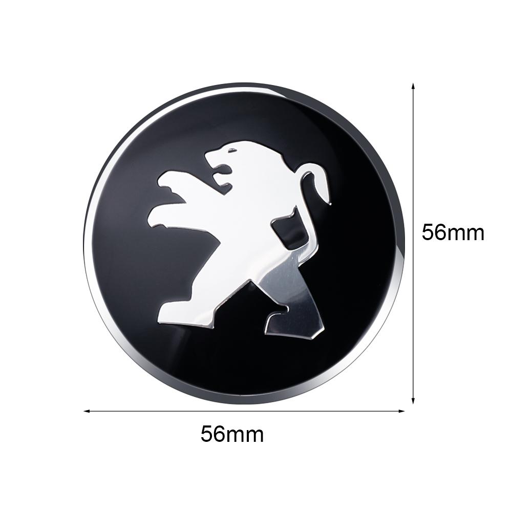4pcs 56mm Car Wheel Center Hub Cap Rim Sticker Decals Accessories For Peugeot 206 3008 308 307 2008 508 408 106 407 208 207 107