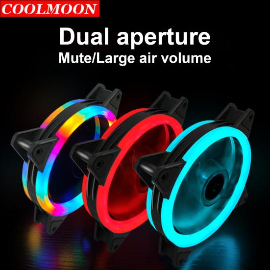 

COOLMOON Cool RGB Радиатор Ослепительный 120 мм 16 светодиодов
