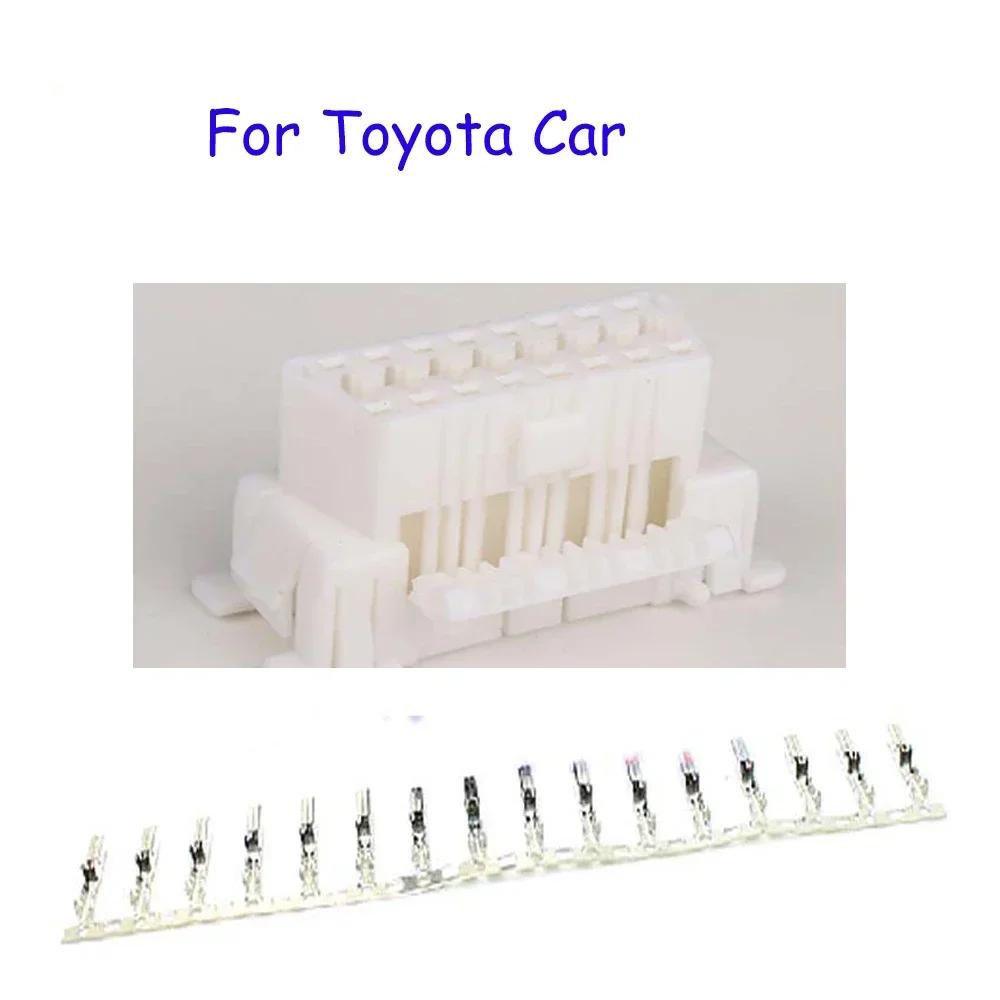 OBD Plug + Terminal + Insert OBD OBD2 Female Connector J1962f Plug OBD 2 16 PIN with Terminal Suitable for Most Car
